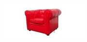Rød Chesterfield stol, seje børnemøbler